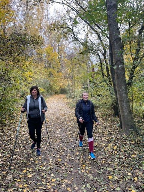 Marche nordique deux personnes